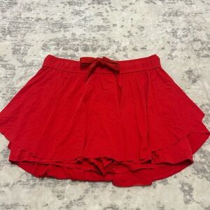 Red skirt